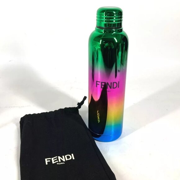 FENDI Novelty logo Water bottle Interior tumbler steel Multicolore Unused